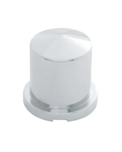 UP10091-1-1/8" X 1-7/8" Chrome Plastic Pointed Nut Cover - Push-On