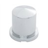 UP10091-1-1/8" X 1-7/8" Chrome Plastic Pointed Nut Cover - Push-On