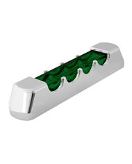 4" GREEN/GREEN 4 LED LIGHT BAR W/CR. PLASTIC BEZEL COVER 4" GREEN/GREEN 4 LED LIGHT BAR W/CR. PLASTIC BEZEL COVER