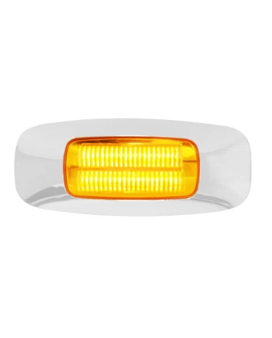 3-1/2" RECT. PRIME AMBER/CLEAR 4 LED MARKER SEALED LIGHT 3-1/2" RECT. PRIME AMBER/CLEAR 4 LED MARKER SEALED LIGHT