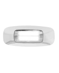 3-1/2" RECT. PRIME WHITE/CLEAR 4 LED INTERIOR SEALED LIGHT