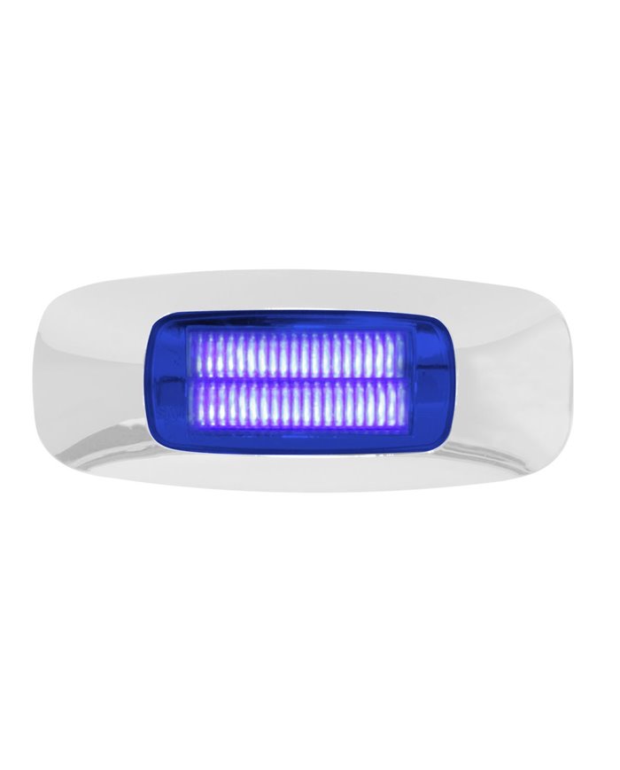 3-1/2" RECT. PRIME BLUE/BLUE 4 LED INTERIOR SEALED LIGHT 3-1/2" RECT. PRIME BLUE/BLUE 4 LED INTERIOR SEALED LIGHT
