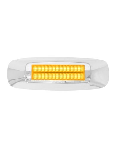4-5/8" RECT. PRIME AMBER/CLEAR 4 LED MARKER SEALED LIGHT 4-5/8" RECT. PRIME AMBER/CLEAR 4 LED MARKER SEALED LIGHT