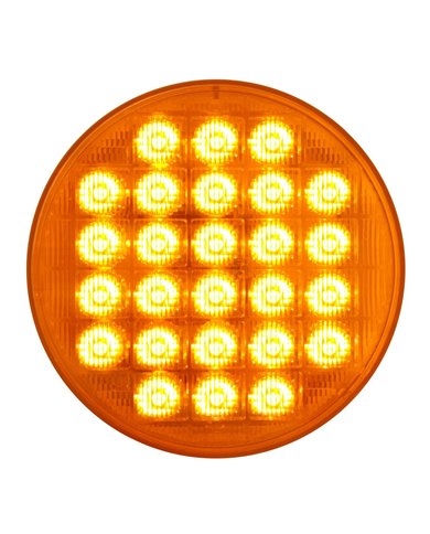 4" SMART DYNAMIC AMBER/AMBER 26 LED SEQUENTIAL SEALED LIGHT 4" SMART DYNAMIC AMBER/AMBER 26 LED SEQUENTIAL SEALED LIGHT