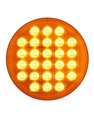 4" SMART DYNAMIC AMBER/AMBER 26 LED SEQUENTIAL SEALED LIGHT 4" SMART DYNAMIC AMBER/AMBER 26 LED SEQUENTIAL SEALED LIGHT