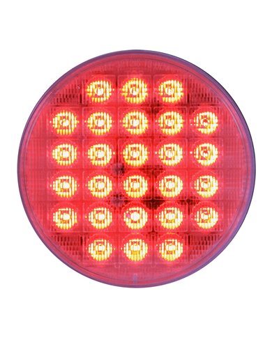 4" SMART DYNAMIC RED/CLEAR 26 LED SEQUENTIAL SEALED LIGHT 4" SMART DYNAMIC RED/CLEAR 26 LED SEQUENTIAL SEALED LIGHT