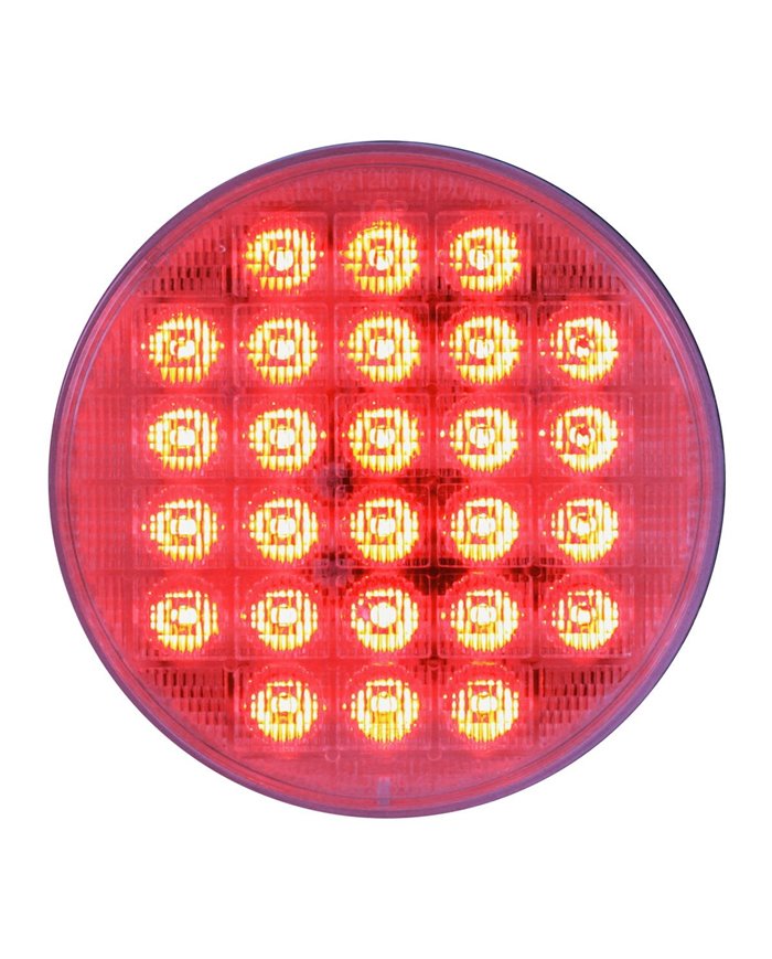 4" SMART DYNAMIC RED/CLEAR 26 LED SEQUENTIAL SEALED LIGHT 4" SMART DYNAMIC RED/CLEAR 26 LED SEQUENTIAL SEALED LIGHT