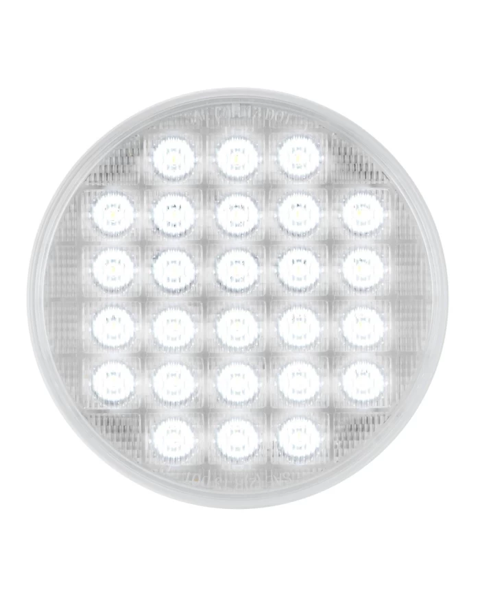 4" NON-SEQUENTIAL WHITE/CLEAR 26 LED SEALED LIGHT 4" NON-SEQUENTIAL WHITE/CLEAR 26 LED SEALED LIGHT
