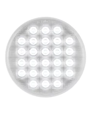 4" NON-SEQUENTIAL WHITE/CLEAR 26 LED SEALED LIGHT 4" NON-SEQUENTIAL WHITE/CLEAR 26 LED SEALED LIGHT