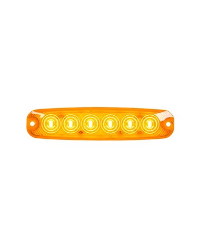 GG75860 - 5-1/8" ULTRA THIN AMBER/AMBER 6 LED LIGHT, HIGH/LOW, 3 WIRES