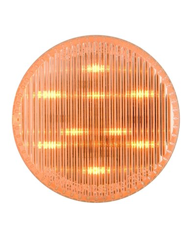 GG75991 - 2-1/2" AMBER/CLEAR 9 LED SEALED LIGHT, HIGH/LOW 3 WIRES
