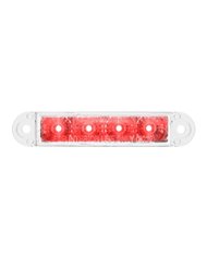 GG76073 - 3-1/2" FLUSH MOUNT RED/CLEAR 4 LED LIGHT BAR, 3 WIRES GG76073 - 3-1/2" FLUSH MOUNT RED/CLEAR 4 LED LIGHT BAR, 3 WIRES