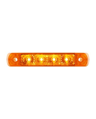 GG76080 - 4" SURFACE MOUNT AMBER/AMBER 4 LED LIGHT BAR, 3 WIRES