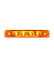 GG76080 - 4" SURFACE MOUNT AMBER/AMBER 4 LED LIGHT BAR, 3 WIRES GG76080 - 4" SURFACE MOUNT AMBER/AMBER 4 LED LIGHT BAR, 3 WIRES