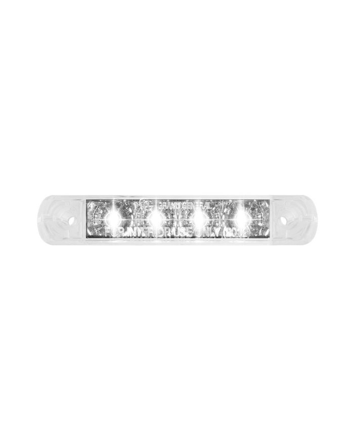 GG76084 - 4" SURFACE MOUNT WHITE/CLEAR 4 LED LIGHT BAR, 3 WIRES GG76084 - 4" SURFACE MOUNT WHITE/CLEAR 4 LED LIGHT BAR, 3 WIRES