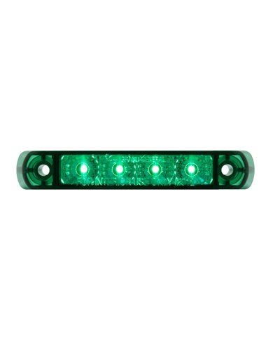 GG76086 - 4" SURFACE MOUNT GREEN/GREEN 4 LED LIGHT BAR, 3 WIRES GG76086 - 4" SURFACE MOUNT GREEN/GREEN 4 LED LIGHT BAR, 3 WIRES