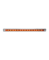 GG76120 - 12" ULTRA THIN AMBER/AMBER LED LIGHT BAR W/CR. PLASTIC BEZEL GG76120 - 12" ULTRA THIN AMBER/AMBER LED LIGHT BAR W/CR. PLASTIC BEZEL