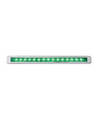 GG76123 - 12" ULTRA THIN GREEN/GREEN LED LIGHT BAR W/CR. PLASTIC BEZEL