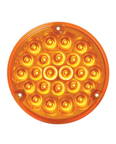 GG76150 - 4" PEARL AMBER/AMBER 24 LED LIGHT W/ 1156 SOCKET BASE GG76150 - 4" PEARL AMBER/AMBER 24 LED LIGHT W/ 1156 SOCKET BASE