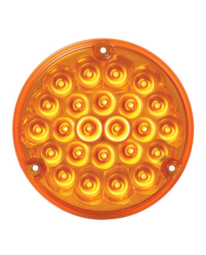 GG76150 - 4" PEARL AMBER/AMBER 24 LED LIGHT W/ 1156 SOCKET BASE