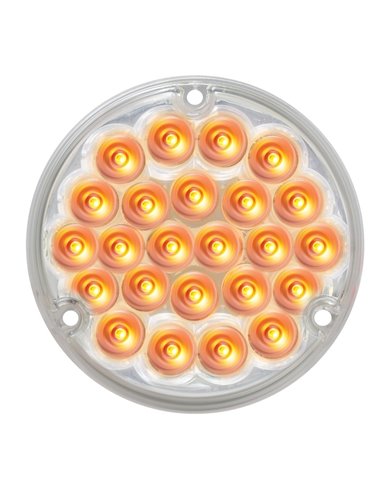 GG76151 - 4" PEARL AMBER/CLEAR 24 LED LIGHT W/ 1156 SOCKET BASE GG76151 - 4" PEARL AMBER/CLEAR 24 LED LIGHT W/ 1156 SOCKET BASE