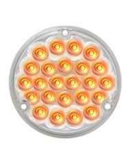 GG76151 - 4" PEARL AMBER/CLEAR 24 LED LIGHT W/ 1156 SOCKET BASE