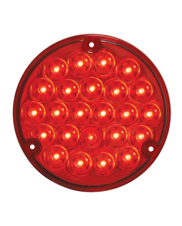 GG76152 - 4" PEARL RED/RED 24 LED LIGHT W/ 1156 SOCKET BASE