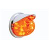 UP37266-17 LED Watermelon Flush Mount Kit With Visor - Amber LED/Dark Amber Lens