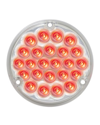 GG76153 - 4" PEARL RED/CLEAR 24 LED W/ 1156 SOCKET BASE GG76153 - 4" PEARL RED/CLEAR 24 LED W/ 1156 SOCKET BASE