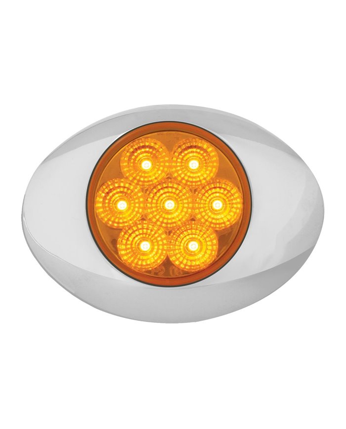 GG76190 - SMALL LOW PROFILE SPYDER AMBER /AMBER LED LIGHT W/CR. BEZEL GG76190 - SMALL LOW PROFILE SPYDER AMBER /AMBER LED LIGHT W/CR. BEZEL