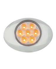 GG76191 - SMALL LOW PROFILE SPYDER AMBER /CLEAR LED LIGHT W/CR. BEZEL GG76191 - SMALL LOW PROFILE SPYDER AMBER /CLEAR LED LIGHT W/CR. BEZEL