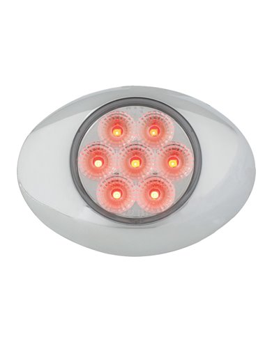 GG76193 - SMALL LOW PROFILE SPYDER RED/ CLEAR LED LIGHT W/CR. BEZEL GG76193 - SMALL LOW PROFILE SPYDER RED/ CLEAR LED LIGHT W/CR. BEZEL
