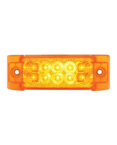 GG76210 - RECT. WIDE ANGLE SPYDER AMBER/ AMBER 10 LED MARKER/TURN LIGHT GG76210 - RECT. WIDE ANGLE SPYDER AMBER/ AMBER 10 LED MARKER/TURN LIGHT