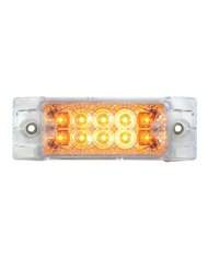 GG76211 - RECT. WIDE ANGLE SPYDER AMBER/ CLEAR 10 LED MARKER/TURN LIGHT GG76211 - RECT. WIDE ANGLE SPYDER AMBER/ CLEAR 10 LED MARKER/TURN LIGHT