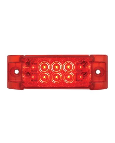 GG76212 - RECT. WIDE ANGLE SPYDER RED/ RED 10 LED MARKER/TURN LIGHT GG76212 - RECT. WIDE ANGLE SPYDER RED/ RED 10 LED MARKER/TURN LIGHT