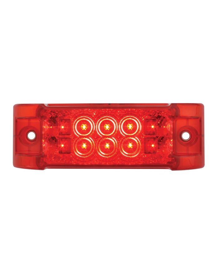 GG76212 - RECT. WIDE ANGLE SPYDER RED/ RED 10 LED MARKER/TURN LIGHT GG76212 - RECT. WIDE ANGLE SPYDER RED/ RED 10 LED MARKER/TURN LIGHT