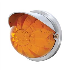 UP37270-17 LED Watermelon Flush Mount Kit With Visor - Amber LED/Amber Lens