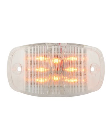 GG76251 - RECT. AMBER/CLEAR WIDE ANGLE 14 LED MARKER/CLEARANCE LIGHT GG76251 - RECT. AMBER/CLEAR WIDE ANGLE 14 LED MARKER/CLEARANCE LIGHT