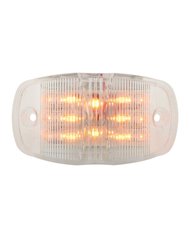 GG76251 - RECT. AMBER/CLEAR WIDE ANGLE 14 LED MARKER/CLEARANCE LIGHT