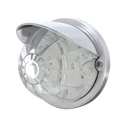UP37272-17 LED Watermelon Flush Mount Kit With Visor - Amber LED/Clear Lens
