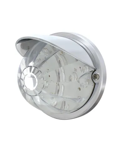 UP37272-17 LED Watermelon Flush Mount Kit With Visor - Amber LED/Clear Lens