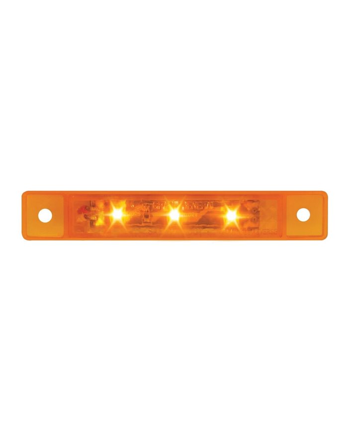 GG76280 - 3.5"L ULTRA THIN AMBER/AMBER 3-LED MARKER/CLEARANCE LIGHT