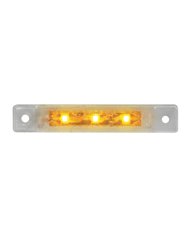 GG76281 - 3.5"L ULTRA THIN AMBER/CLEAR 3-LED MARKER/CLEARANCE LIGHT
