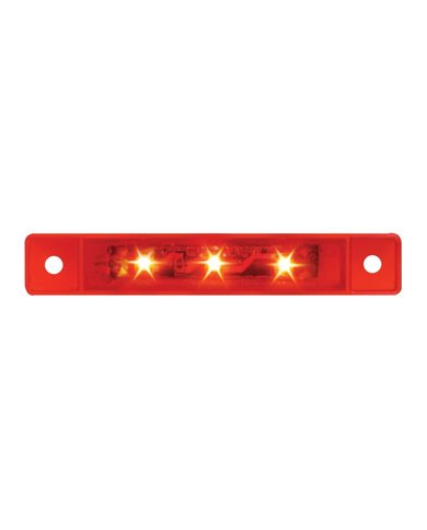 GG76282 - 3.5"L ULTRA THIN RED/RED 3-LED MARKER/CLEARANCE LIGHT GG76282 - 3.5"L ULTRA THIN RED/RED 3-LED MARKER/CLEARANCE LIGHT