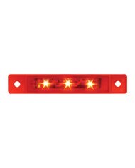 GG76282 - 3.5"L ULTRA THIN RED/RED 3-LED MARKER/CLEARANCE LIGHT