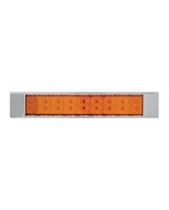 GG76305 - 12"L SPYDER AMBER/AMBER 18-LED LIGHT BAR W/CR. PL BEZEL 2 ROW