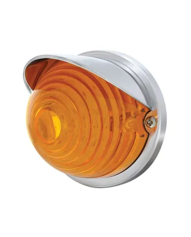 UP37274-17 LED Beehive Flush Mount Kit With Visor - Amber LED/Amber Lens