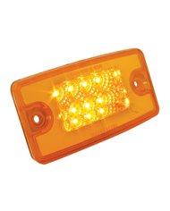 GG76320 - RECT. SPYDER AMBER/AMBER 8 LED FOR FL VISOR/CAB MARKER LIGHT