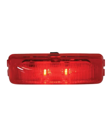 GG76402 - MEDIUM RECT. FLEET RED/RED 2-LED MARKER LIGHT GG76402 - MEDIUM RECT. FLEET RED/RED 2-LED MARKER LIGHT