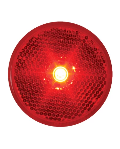GG76422 - 2.5" RED/RED 1 LED MARKER SEALED LIGHT W/ REFLECTOR GG76422 - 2.5" RED/RED 1 LED MARKER SEALED LIGHT W/ REFLECTOR